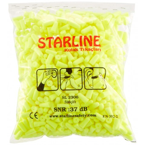 Starline 2306 500 Çift Dökme Kulak Tıkacı