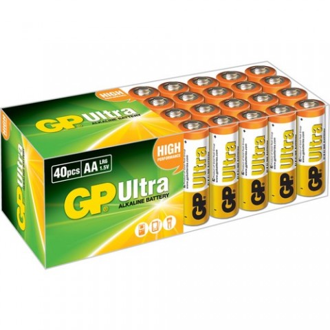 GP Ultra Alkalin 40lı AA Boy Kalem Pil (GP15AU-2B40)