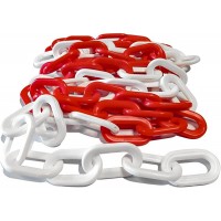 Kırmızı beyaz plastik 5 metre zincir