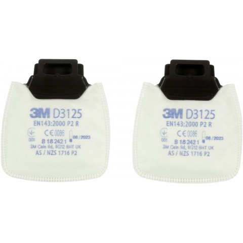 3M D3125 P2 Secure Click Toz Filtresi (1 Çift)