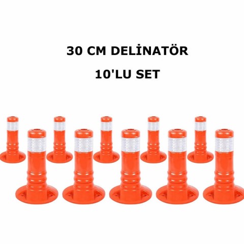 TPU Delinatör 30 cm 10´ lu Set