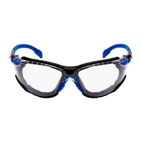 3M Solus S1101 SGAFKT-EU Mavi Siyah Kenar Şeffaf Gözlük Kit