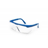 Univet 511.03.01.00 Mavi Çerçeveli Şeffaf Gözlük Üstü Çapak Gözlüğü