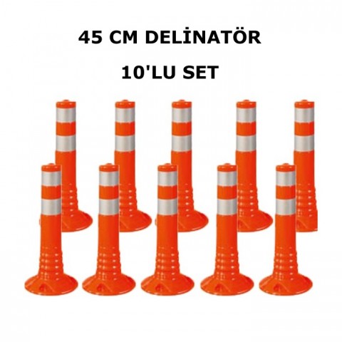 TPU Delinatör 45 cm 10´ lu Set