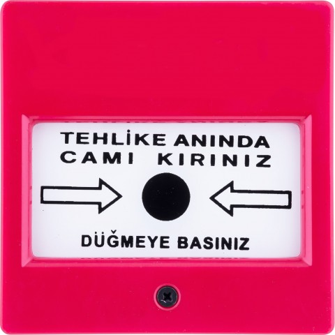 1016-220V İkaz Butonu (Kare)