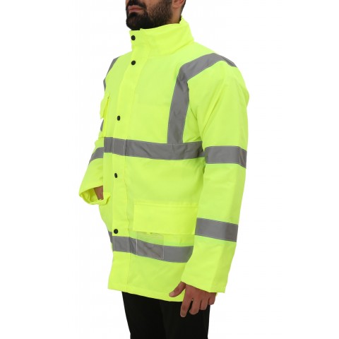 TP Yellow Yüksek Görünüklü Fosforlu İşçi parkası