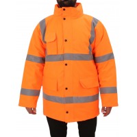 TP Orange Yüksek Görünüklü Fosforlu İşçi parkası