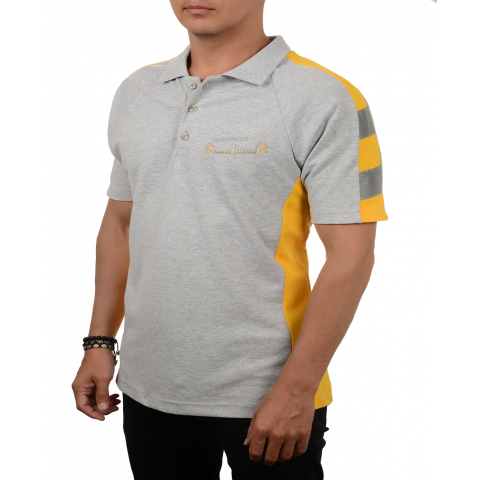 Polo Yaka Reflektörlü T-shirt