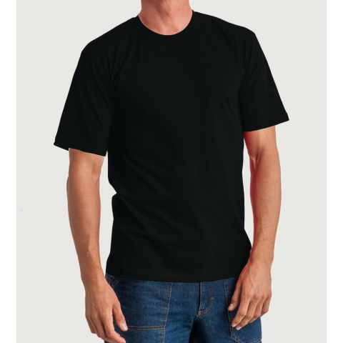 Siyah Bisiklet Yaka Tsirt